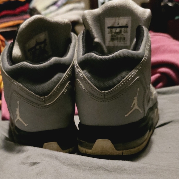 Jordan Flight Origin BG Wolf Grey/White-Black-concrete size 6.5 youth - Picture 4 of 5